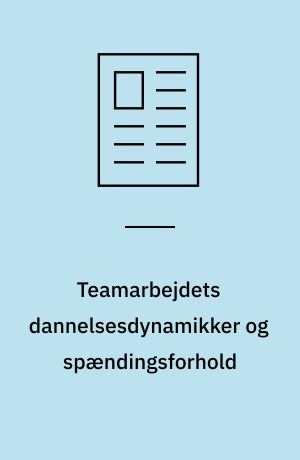 Teamarbejdets dannelsesdynamikker og spændingsforhold : belyst og diskuteret med afsæt i en dansk virksomhedsorganisation