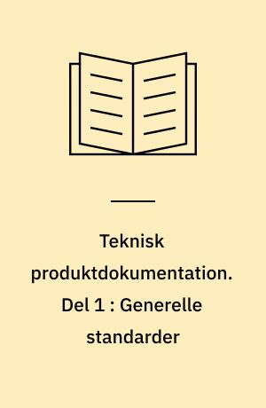 Teknisk produktdokumentation : maskintegning. Del 1 : Generelle standarder