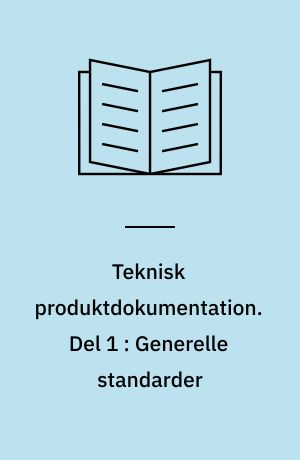 Teknisk produktdokumentation : maskintegning. Del 1 : Generelle standarder