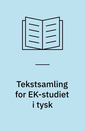 Tekstsamling for EK-studiet i tysk : Merkantil jura m.m. Danske tekster
