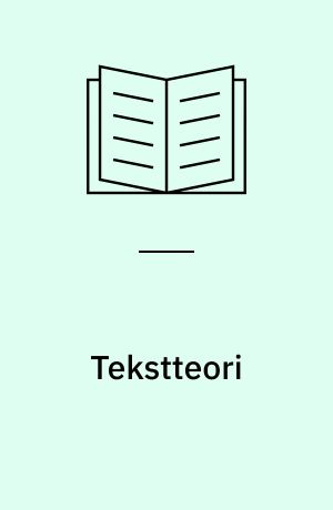 Tekstteori : udsigelse og diskurs: Arbejdssituation og fritidsanvendelse