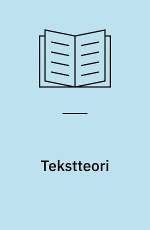 Tekstteori : udsigelse og diskurs: Arbejdssituation og fritidsanvendelse