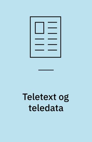 Teletext og teledata