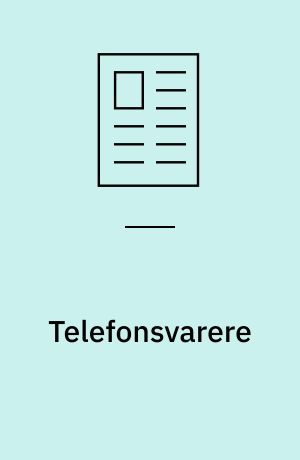 Telefonsvarere : telefoner