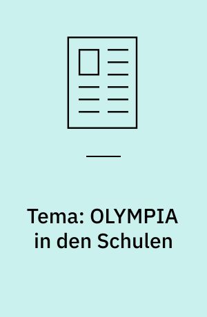 Tema: OLYMPIA in den Schulen