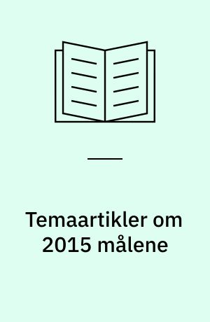 Temaartikler om 2015 målene: Articles on millennium development goals