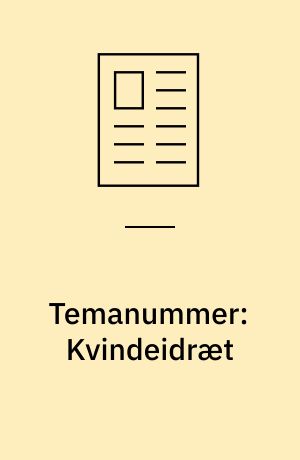 Temanummer: Kvindeidræt