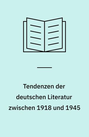 Tendenzen der deutschen Literatur zwischen 1918 und 1945 : Waimarer Republik · Drittes Reich · Exil