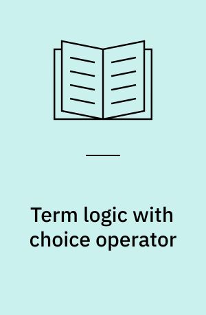 Term logic with choice operator