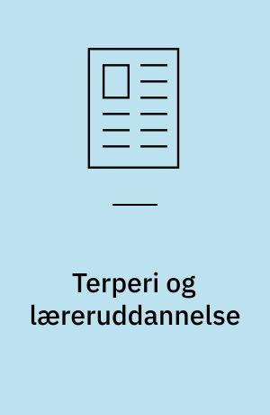 Terperi og læreruddannelse