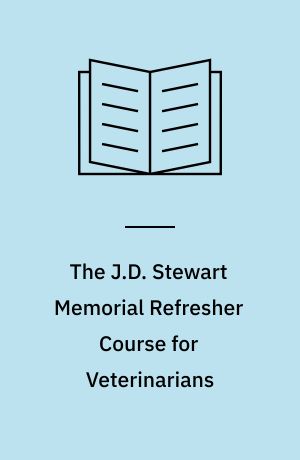 The J.D. Stewart Memorial Refresher Course for Veterinarians : pig production, 1987