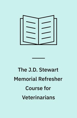 The J.D. Stewart Memorial Refresher Course for Veterinarians : pig production, 1987