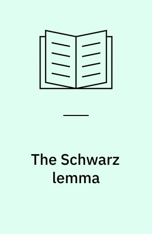 The Schwarz lemma