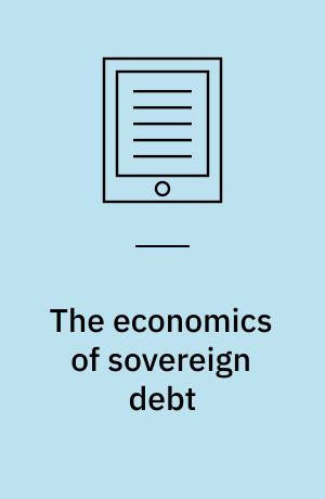 The economics of sovereign debt