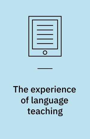 The experience of language teaching