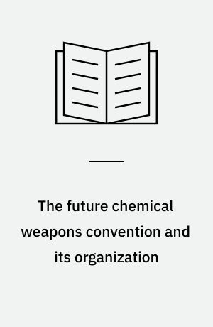 The future chemical weapons convention and its organization : the executive council
