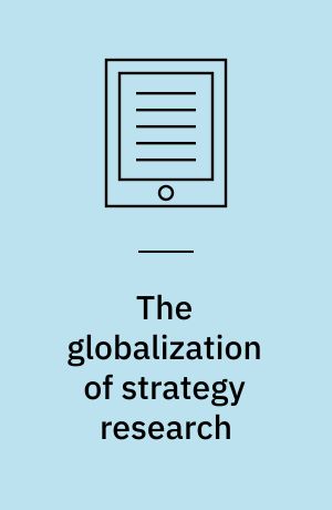 The globalization of strategy research
