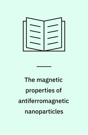 The magnetic properties of antiferromagnetic nanoparticles : NiO and  α-Fe₂O₃