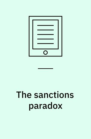 The sanctions paradox : economic statecraft and international relations