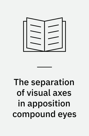 The separation of visual axes in apposition compound eyes