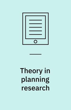 Theory in planning research