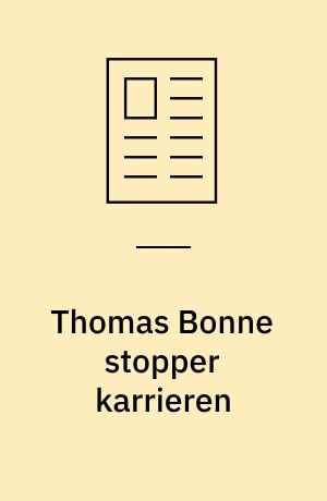 Thomas Bonne stopper karrieren