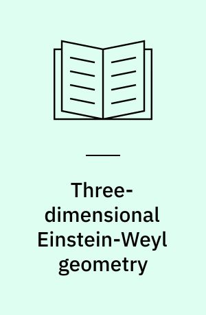 Three-dimensional Einstein-Weyl geometry