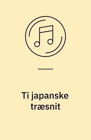 Ti japanske træsnit : efter Hokusai
