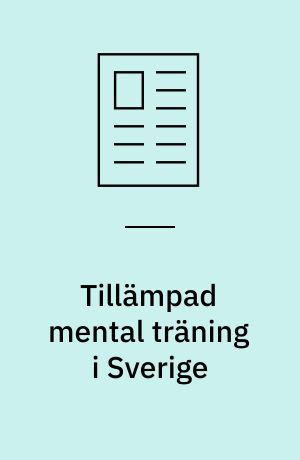 Tillämpad mental träning i Sverige