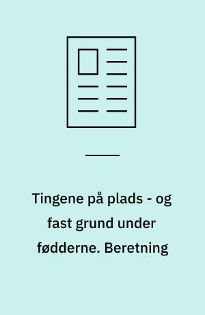 Tingene på plads - og fast grund under fødderne. Beretning