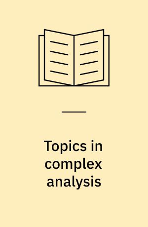 Topics in complex analysis