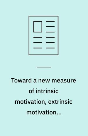 Toward a new measure of intrinsic motivation, extrinsic motivation & amotivation in sports: the sport motivation scale (SMS)