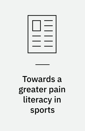 Towards a greater pain literacy in sports