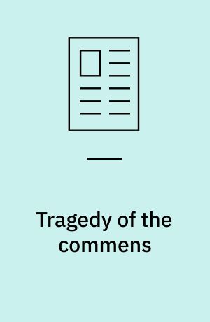 Tragedy of the commens : on the negative externalities of civic association