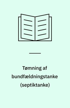 Tømning af bundfældningstanke (septiktanke) : paradigma for udbudsmateriale