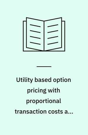 Utility based option pricing with proportional transaction costs and diversification problems : an interior point optimazation approach