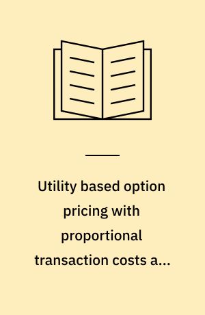 Utility based option pricing with proportional transaction costs and diversification problems : an interior point optimazation approach
