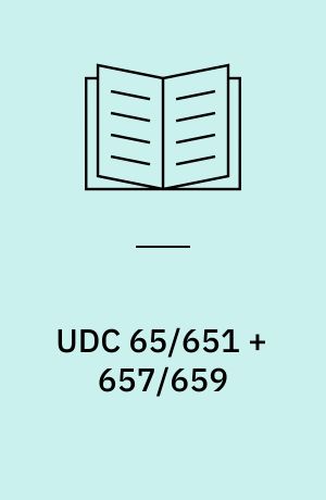 UDC 65/651 + 657/659 : management and organization of industry and commerce