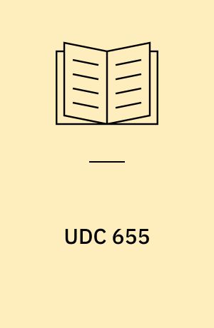 UDC 655 : Graphic industries. Printing. Publishing. Book trade