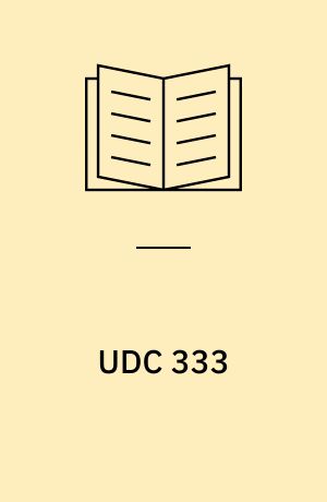 UDC 333 : Land and landed property