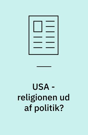 USA - religionen ud af politik?