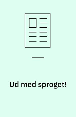Ud med sproget! : teknologier og hjemmesider