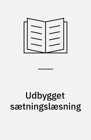 Udbygget sætningslæsning