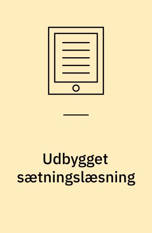 Udbygget sætningslæsning