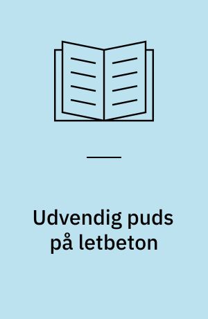 Udvendig puds på letbeton