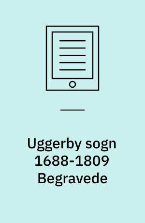 Uggerby sogn 1688-1809 Begravede