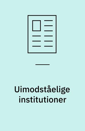 Uimodståelige institutioner