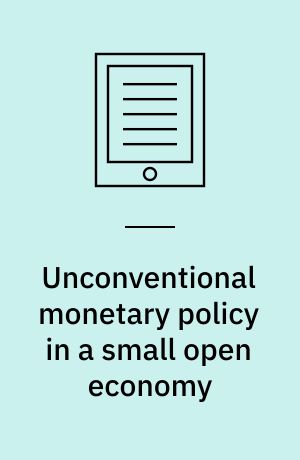 Unconventional monetary policy in a small open economy