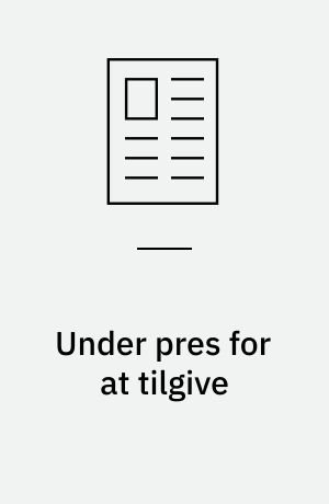 Under pres for at tilgive : om tilgivelse i Sydafrika efter apartheid