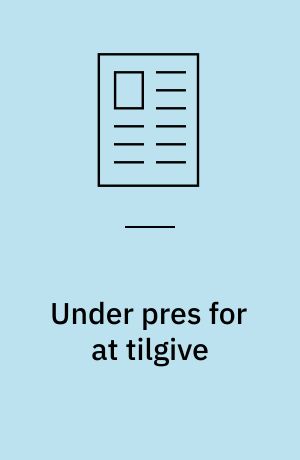 Under pres for at tilgive : om tilgivelse i Sydafrika efter apartheid
